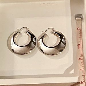 Vintage Silver hoop earrings